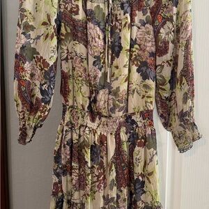 Xhilaration Multicolor Floral Long Sleeve Dress